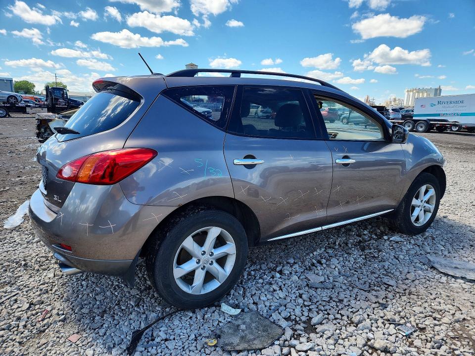 2010 Nissan Murano VIN JN8AZ1MU8AW005334 COPART salvage auction — FRONT END, Il - Salvage Certificate, sold $275 on 2026-07-06 (photo 3)