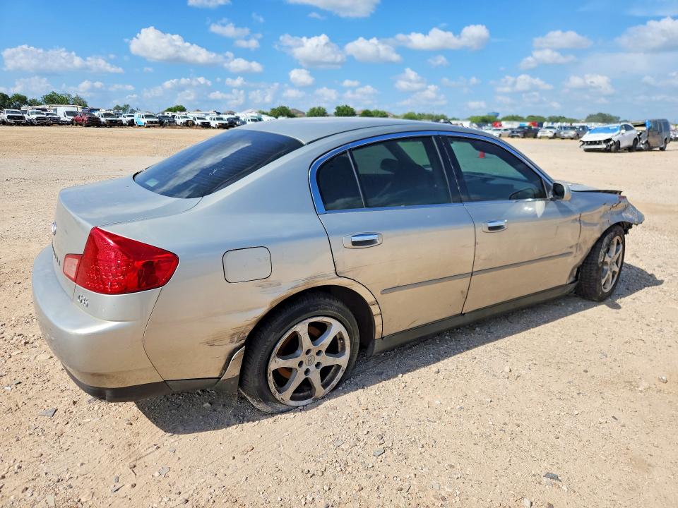 2004 Infiniti G35 VIN JNKCV51E64M615395 COPART salvage auction — FRONT END, TX - BONDED TITLE - SALVAGE (P), sold $225 on 2026-07-16 (photo 3)