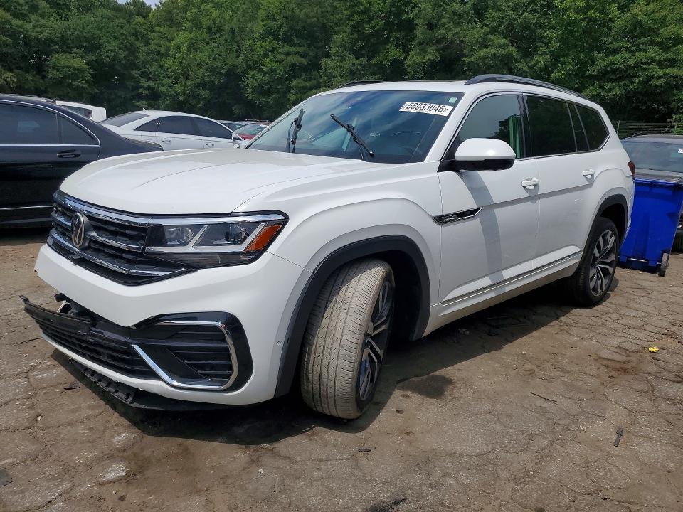 2021 Volkswagen Atlas VIN 1V2FR2CA8MC541316 COPART salvage auction — FRONT END, GA - CERT OF TITLE-SALVAGE, sold $7,700 on 2026-07-28 (photo 1)