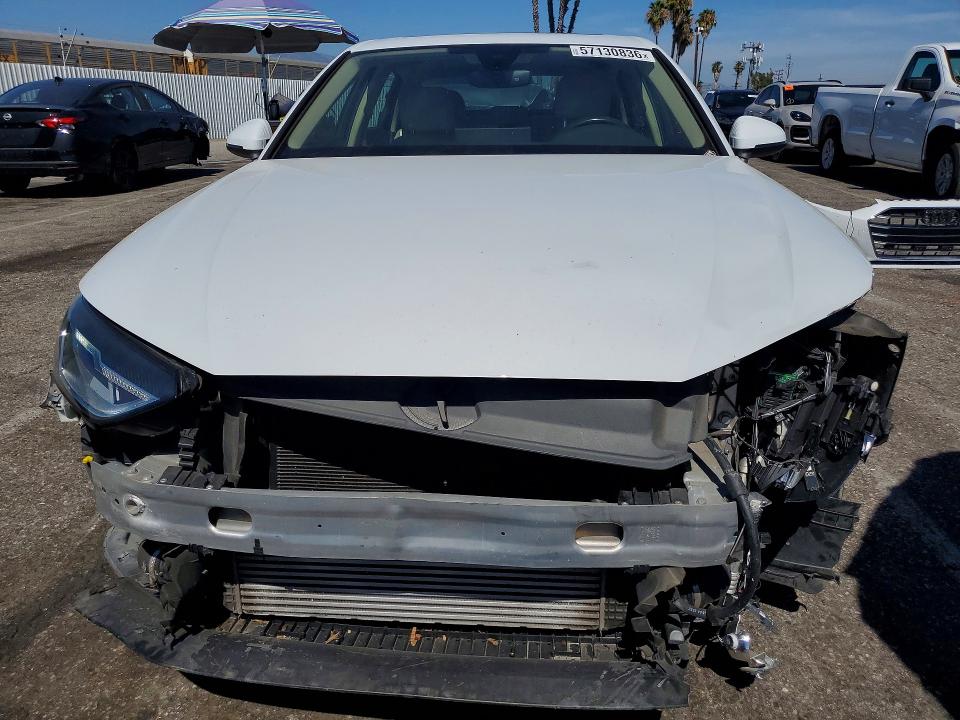 2021 Audi VIN WAUABAF41MN007477 COPART salvage auction — FRONT END, Ca - Salvage Certificate, sold $7,600 on 2026-07-28 (photo 5)