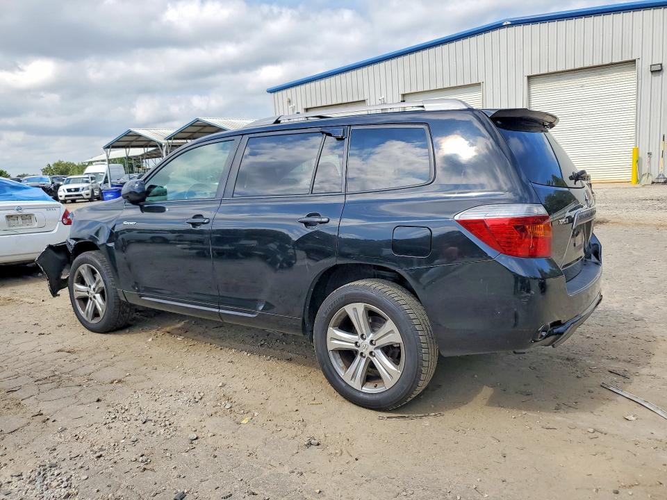 2008 Toyota Highlander VIN JTEES43A982109595 COPART salvage auction — FRONT END, Ga - Cert Of Title-Salvage, sold $2,250 on 2026-07-07 (photo 2)