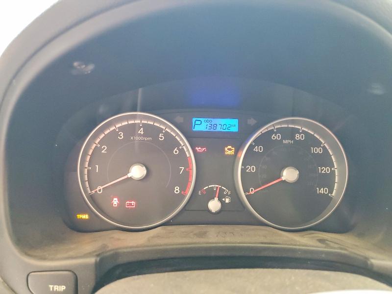 2011 Hyundai Accent VIN KMHCM3AC8BU197969 COPART salvage auction — HAIL, Tx - Cert Of Title-Rebuilt Salvage, sold $350 on 2026-07-17 (photo 9)