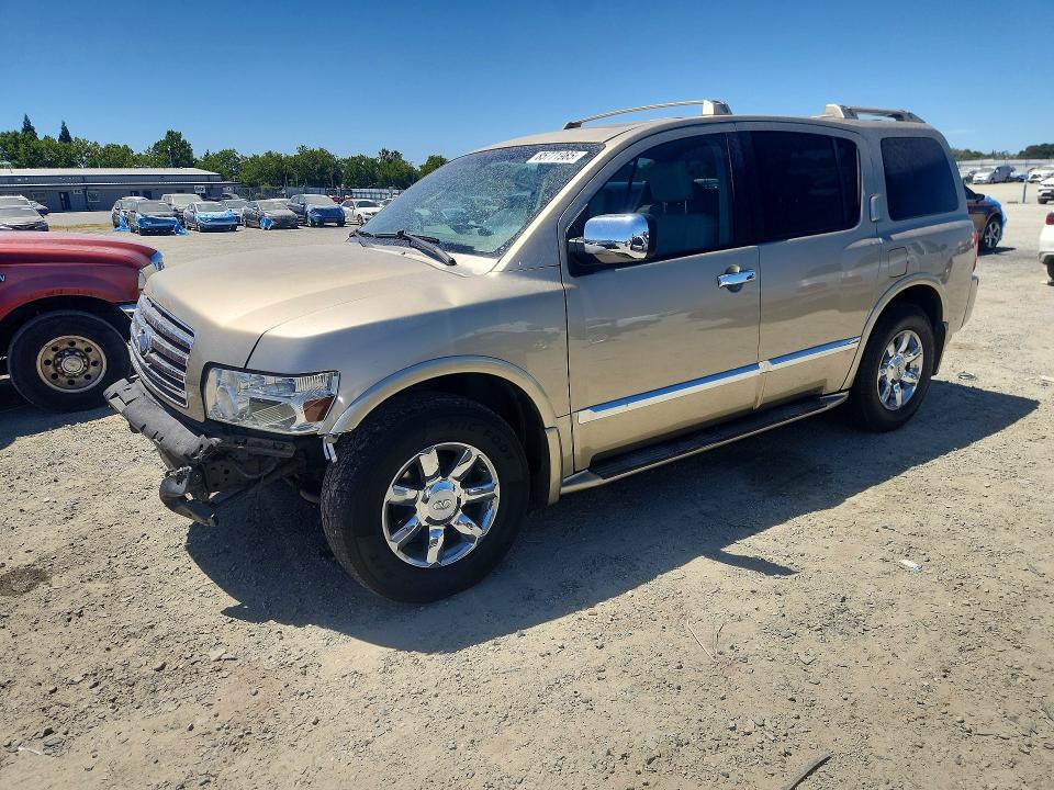 2004 Infiniti Qx56 VIN 5N3AA08C14N812290 COPART salvage auction — FRONT END, Ca - Salvage Certificate, sold $450 on 2026-07-09 (photo 1)