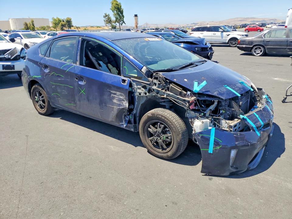 2013 Toyota Prius VIN JTDKN3DU9D1726447 COPART salvage auction — FRONT END, Ca - Salvage Certificate, sold $1,100 on 2026-07-27 (photo 4)