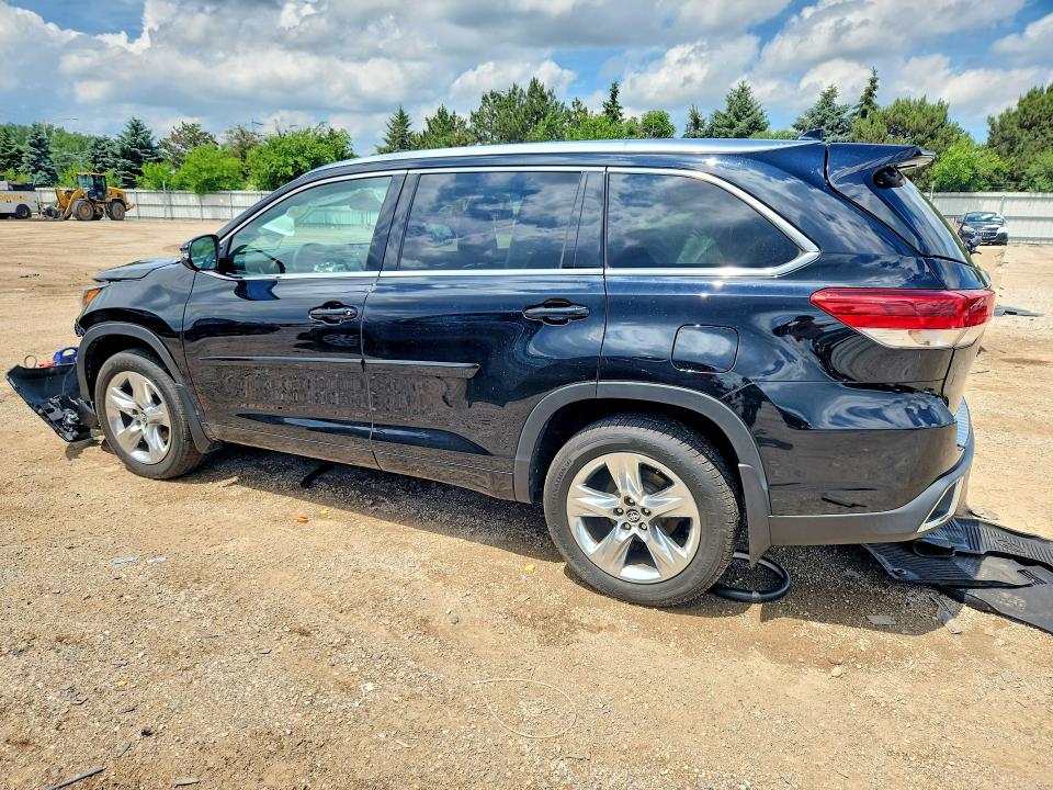 2018 Toyota Highlander VIN 5TDDZRFH8JS819393 COPART salvage auction — FRONT END, Il - Salvage Certificate, sold $250 on 2026-07-21 (photo 2)