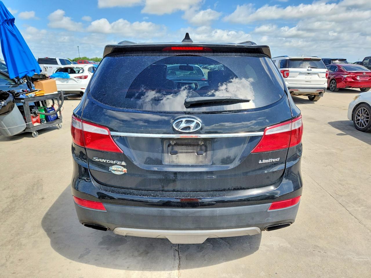 2014 Hyundai Santa Fe VIN KM8SN4HF8EU053440 COPART salvage auction — Front End, TX - SALVAGE VEHICLE TITLE, sold $1,650 on 2026-07-09 (photo 6)