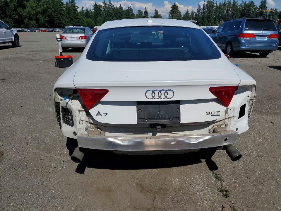 2012 Audi A7 VIN WAUSGAFCXCN006985 COPART salvage auction — REAR END, WA - BILL OF SALE, sold $3,950 on 2026-07-06 (photo 6)