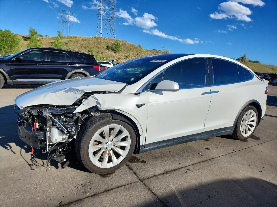 2017 Tesla Model x VIN 5YJXCBE22HF044722 COPART salvage auction — REAR END, Co - Public - Salvage Title, sold $3,800 on 2026-08-03 (photo 1)