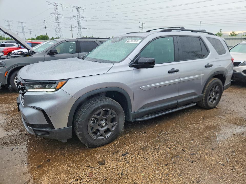 2025 Honda Pilot VIN 5FNYG1H68SB043518 COPART salvage auction — REAR END, Il - Salvage Certificate, sold $17,600 on 2026-07-23 (photo 1)