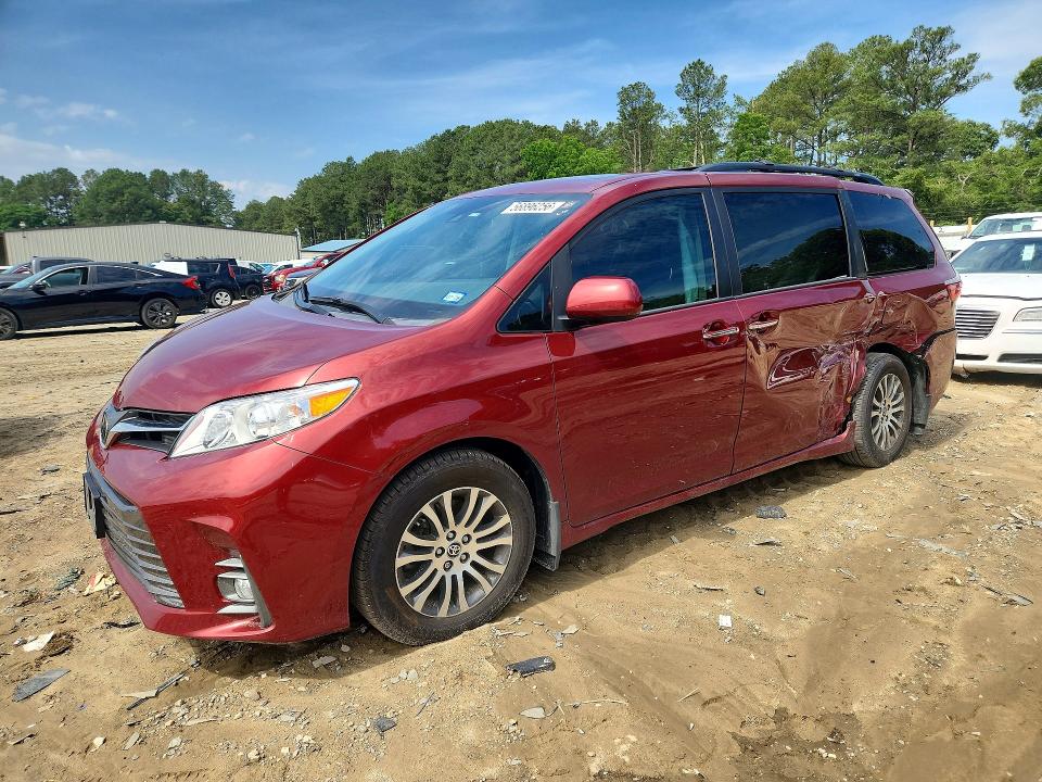 2020 Toyota Sienna VIN 5TDYZ3DC3LS076750 COPART salvage auction — REAR END, Md - Cert Of Salvage > 75% Damage, sold $8,700 on 2026-07-28 (photo 1)
