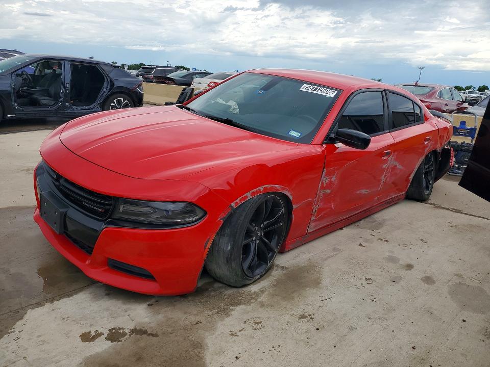 2018 Dodge Charger VIN 2C3CDXBG9JH227029 COPART salvage auction — FRONT END, TX - CERTIFICATE OF TITLE, sold $1,150 on 2026-07-09 (photo 1)