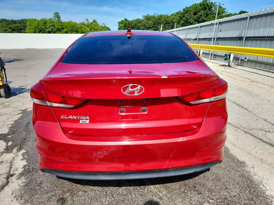 2017 Hyundai Elantra VIN KMHD74LF0HU103519 COPART salvage auction — FRONT END, Mo - Salvage Certificate Of Title, sold $1,450 on 2026-07-03 (photo 6)