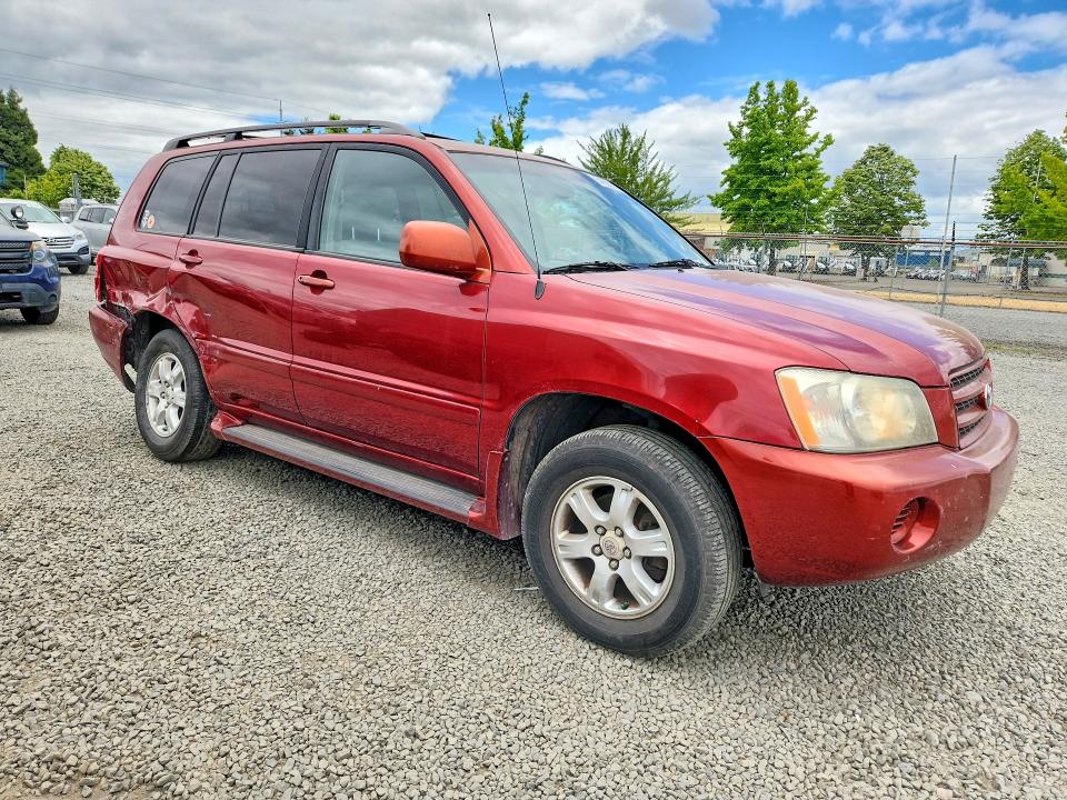 2001 Toyota Highlander VIN JTEHF21A610023316 COPART salvage auction — SIDE, Or - Salvage Title Certificate, sold $575 on 2026-07-14 (photo 4)