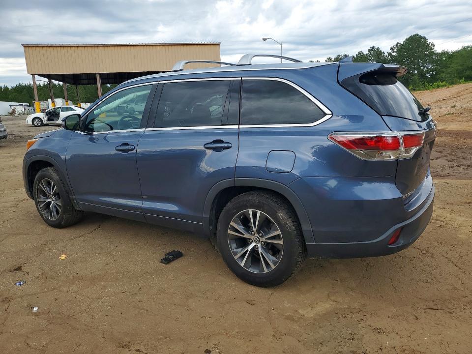 2016 Toyota Highlander VIN 5TDKKRFH7GS504993 COPART salvage auction — UNDERCARRIAGE, Sc - Cert Of Title-Salvage, sold $3,200 on 2026-07-31 (photo 2)