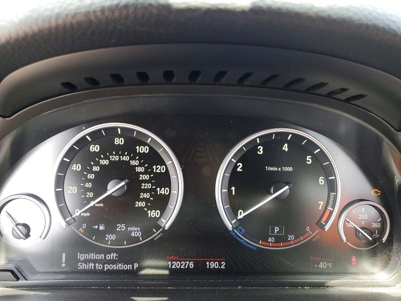 2013 BMW 5er VIN WBAXG5C57DDY31893 COPART salvage auction — FRONT END, CA - SALVAGE CERTIFICATE, sold $500 on 2026-07-31 (photo 9)