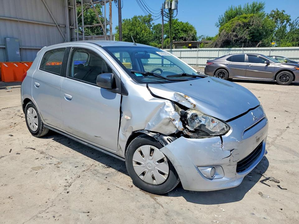 2014 Mitsubishi Mirage VIN ML32A3HJ0EH023777 COPART salvage auction — FRONT END, Tx - Salvage Vehicle Title, sold $550 on 2026-07-28 (photo 4)