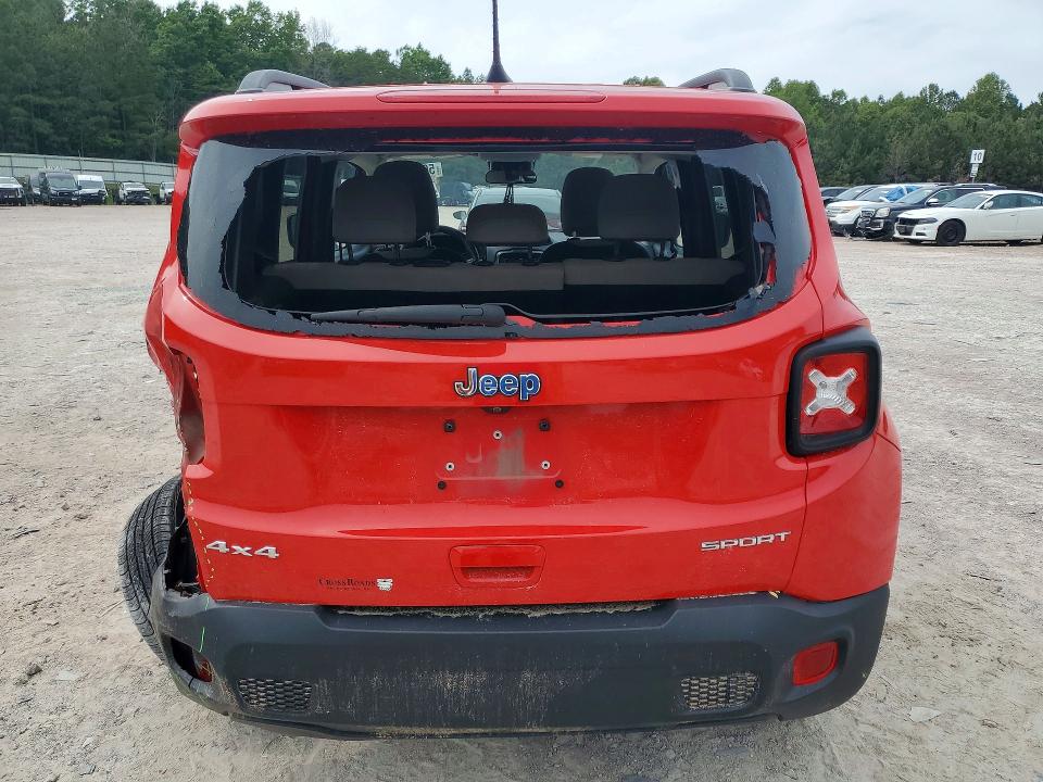 2019 Jeep Renegade VIN ZACNJBAB1KPJ74829 COPART salvage auction — REAR END, Va - Cert Of Title - Salvage, sold $1,300 on 2026-07-13 (photo 6)