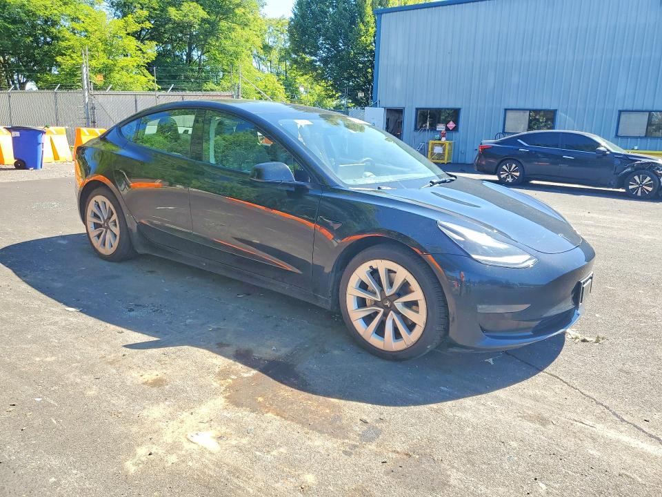 2022 Tesla Model 3 VIN 5YJ3E1EA4NF371726 COPART salvage auction — MECHANICAL, OR - SALVAGE TITLE CERTIFICATE, sold $125 on 2026-07-27 (photo 4)
