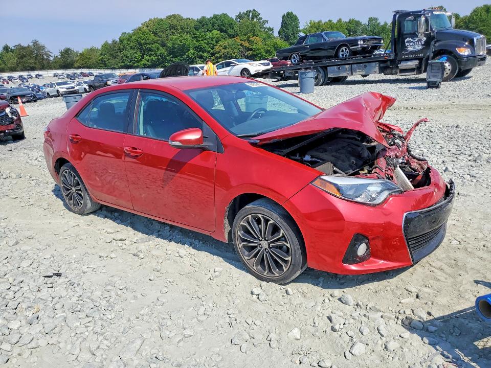 2016 Toyota VIN 5YFBURHE9GP374852 COPART salvage auction — FRONT END, Nc - Salvage Certificate Of Title, sold $1,600 on 2026-07-22 (photo 4)
