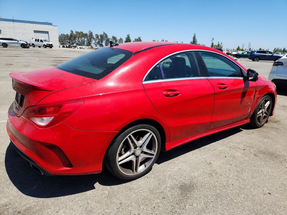 2014 Mercedes-benz Cla-klasse VIN WDDSJ4EB0EN043941 COPART salvage auction — SIDE, CA - SALVAGE CERTIFICATE, sold $500 on 2026-07-28 (photo 3)