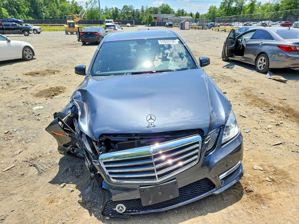 2013 Mercedes-benz E-klasse VIN WDDHF8JB9DA710617 COPART salvage auction — FRONT END, Md - Cert Of Salvage > 75% Damage, sold $1,400 on 2026-07-28 (photo 5)