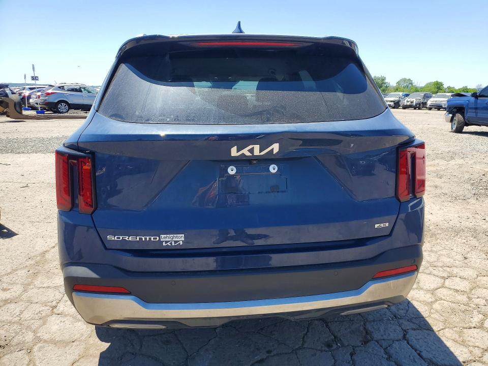 2025 Kia Sorento VIN 5XYRLDJC7SG361124 COPART salvage auction — FRONT END, Pa - Certificate Of Salvage, sold $9,200 on 2026-07-31 (photo 6)