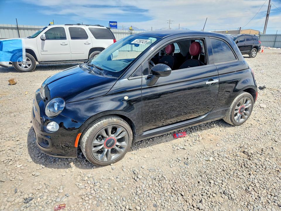 2017 Fiat 500 VIN 3C3CFFKR4HT553764 COPART salvage auction — SIDE, Ut - Salvage Certificate, sold $1,850 on 2026-07-10 (photo 1)