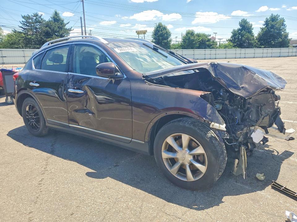 2008 Infiniti Ex35 VIN JNKAJ09F18M358980 COPART salvage auction — FRONT END, OH - CERT OF TITLE-SALVAGE, sold $375 on 2026-07-10 (photo 4)