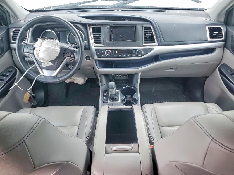 2019 Toyota Highlander VIN 5TDKZRFH5KS572326 COPART salvage auction — FRONT END, Ga - Cert Of Title-Salvage, sold $3,250 on 2026-07-29 (photo 8)