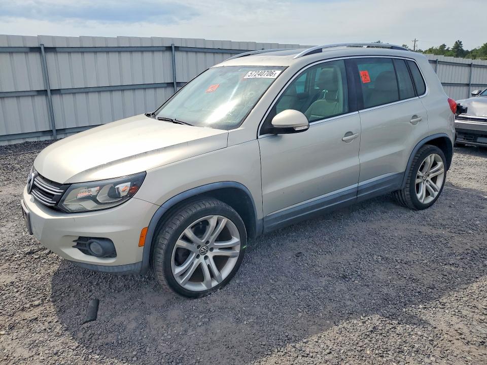 2012 Volkswagen Tiguan VIN WVGBV7AX1CW580841 COPART salvage auction — UNDERCARRIAGE, Va - Cert Of Title - Salvage, sold $1,500 on 2026-07-08 (photo 1)