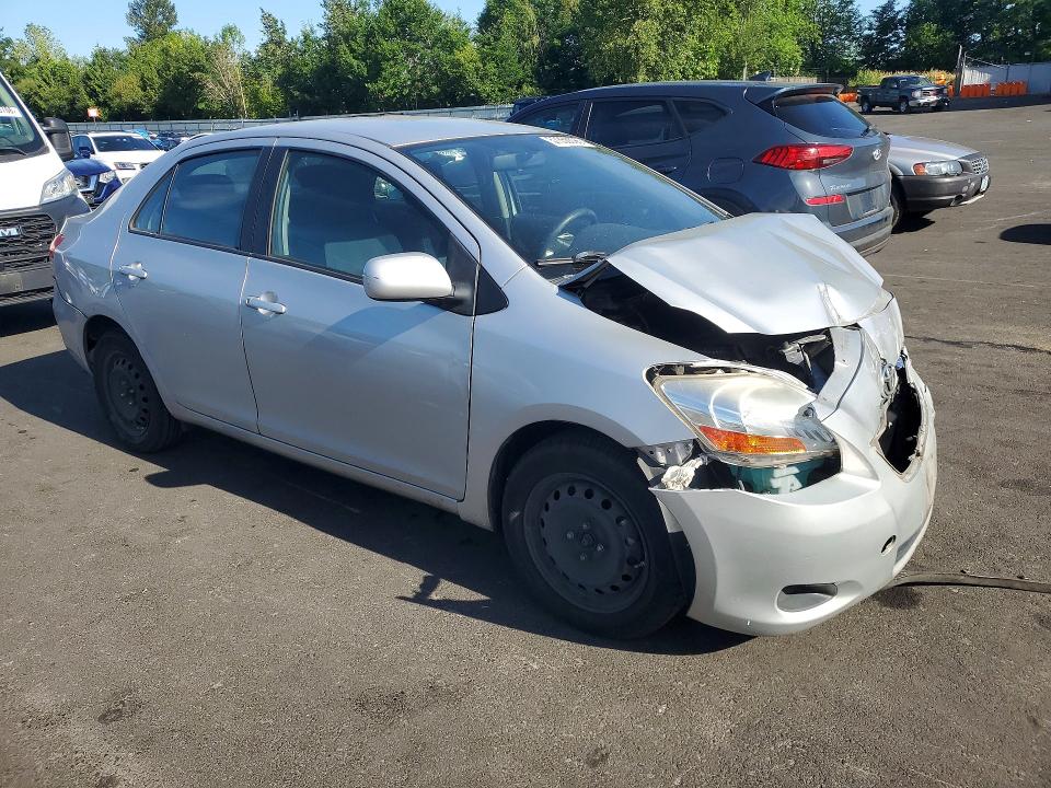 2010 Toyota Yaris VIN JTDBT4K36A1360982 COPART salvage auction — FRONT END, Or - Salvage Title Certificate, sold $125 on 2026-07-29 (photo 4)
