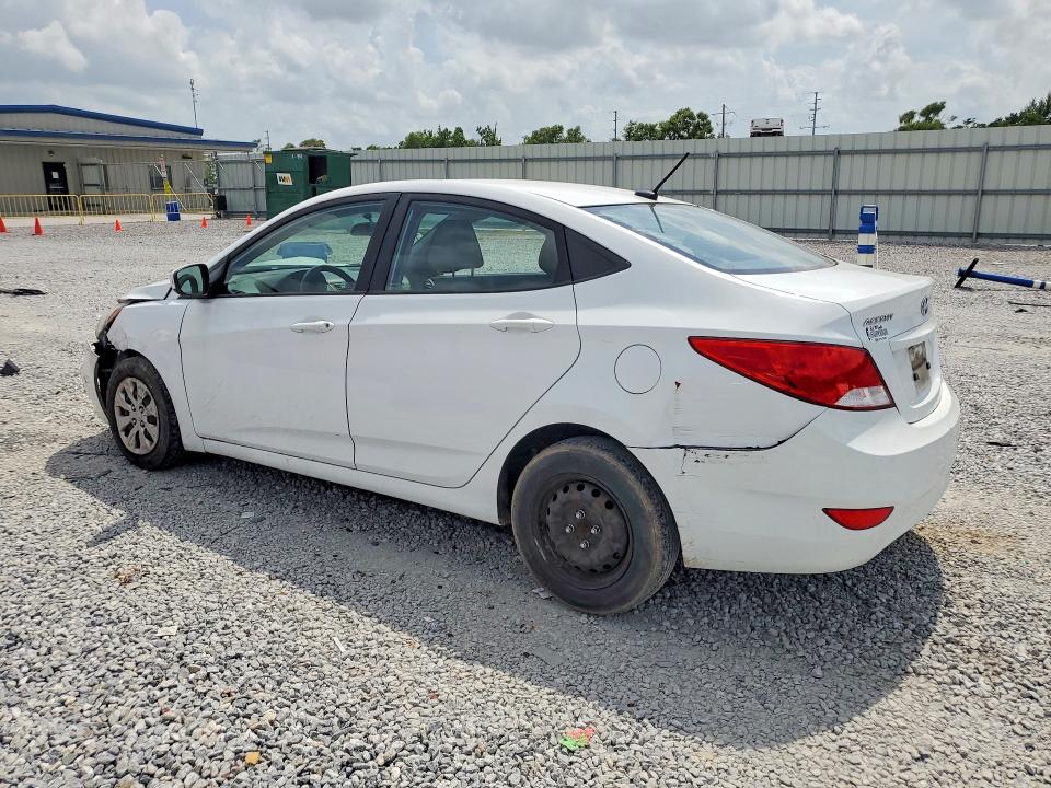2017 Hyundai Accent VIN KMHCT4AE1HU290089 COPART salvage auction — FRONT END, TX - SALVAGE VEHICLE TITLE, sold $500 on 2026-07-27 (photo 2)