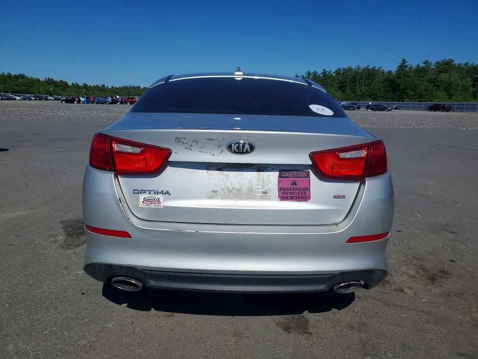 2014 Kia Optima VIN 5XXGM4A78EG299250 COPART salvage auction — NORMAL WEAR, Me - Certificate Of Title, sold $325 on 2026-07-27 (photo 6)