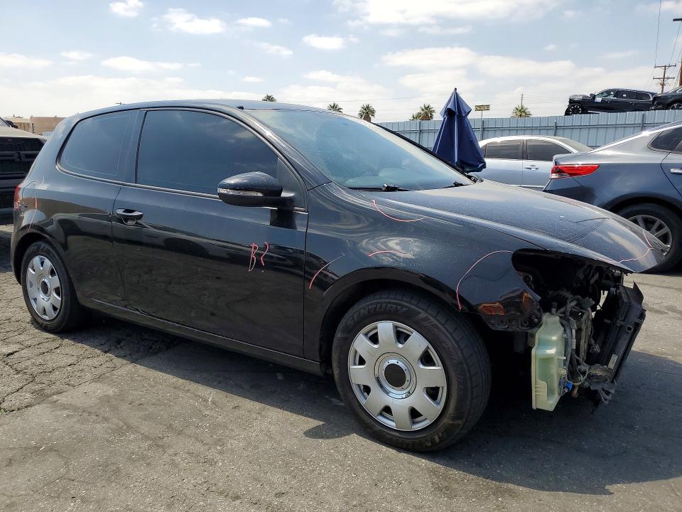 2012 Volkswagen Golf VIN WVWAB7AJ1CW191301 COPART salvage auction — FRONT END, Ca - Salvage Certificate, sold $375 on 2026-07-09 (photo 4)