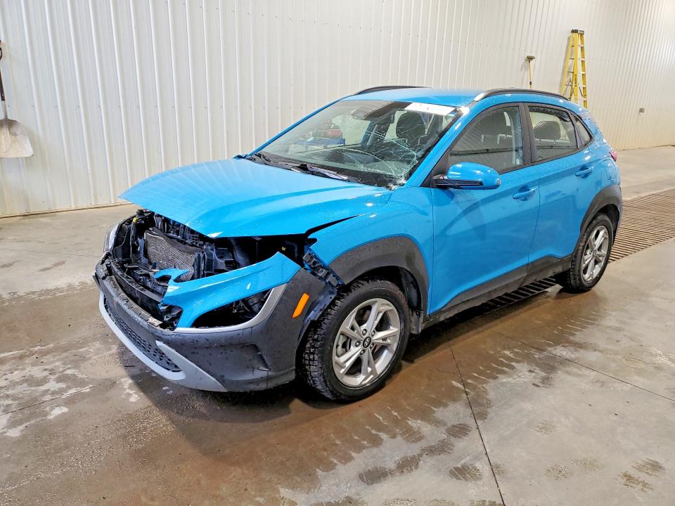 2023 Hyundai Kona VIN KM8K2CAB6PU945070 COPART salvage auction — FRONT END, Ab - Bos - Salvage, sold $5,000 on 2026-07-23 (photo 1)