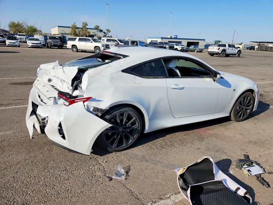 2023 Lexus Rc VIN JTHGZ5BC4P5027190 COPART salvage auction — REAR END, Tx - Salvage Vehicle Title, sold $12,500 on 2026-08-21 (photo 3)