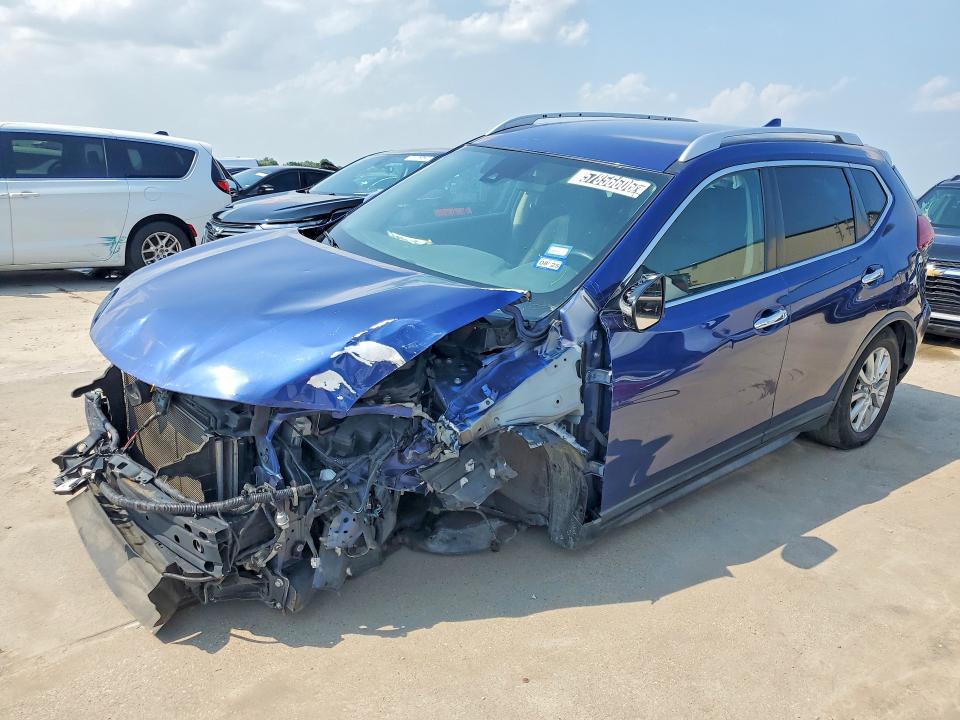 2019 Nissan Rogue VIN KNMAT2MVXKP518480 COPART salvage auction — FRONT END, Tx - Certificate Of Title, sold $450 on 2026-07-14 (photo 1)