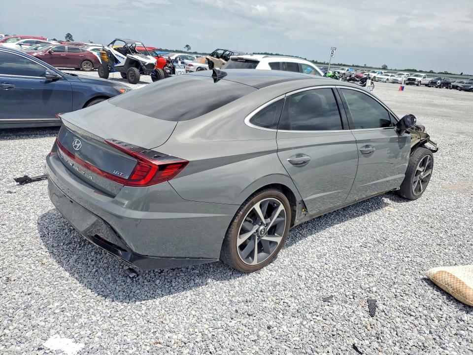 2021 Hyundai Sonata VIN 5NPEJ4J2XMH114218 COPART salvage auction — FRONT END, La - Cert Of Title-Salvage, sold $7,000 on 2026-07-20 (photo 3)