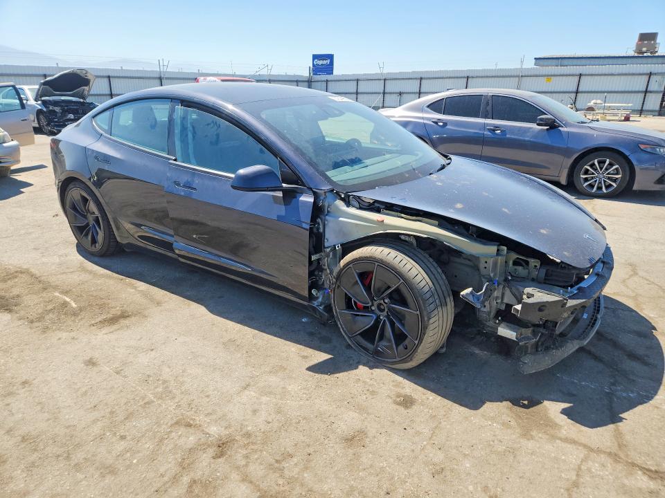 2024 Tesla Model 3 VIN 5YJ3E1ET5RF806969 COPART salvage auction — FRONT END, Ca - Salvage Certificate, sold $18,700 on 2026-07-31 (photo 4)