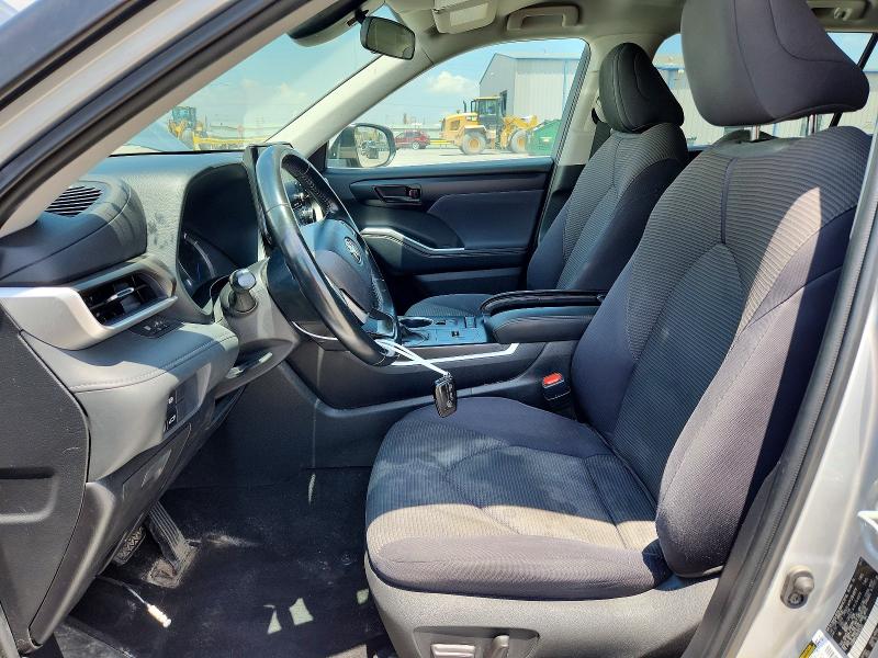 2022 Toyota Highlander hybrid VIN 5TDBBRCH9NS555235 COPART salvage auction — FRONT END, Ok - Certificate Of Title, sold $16,000 on 2026-07-22 (photo 7)