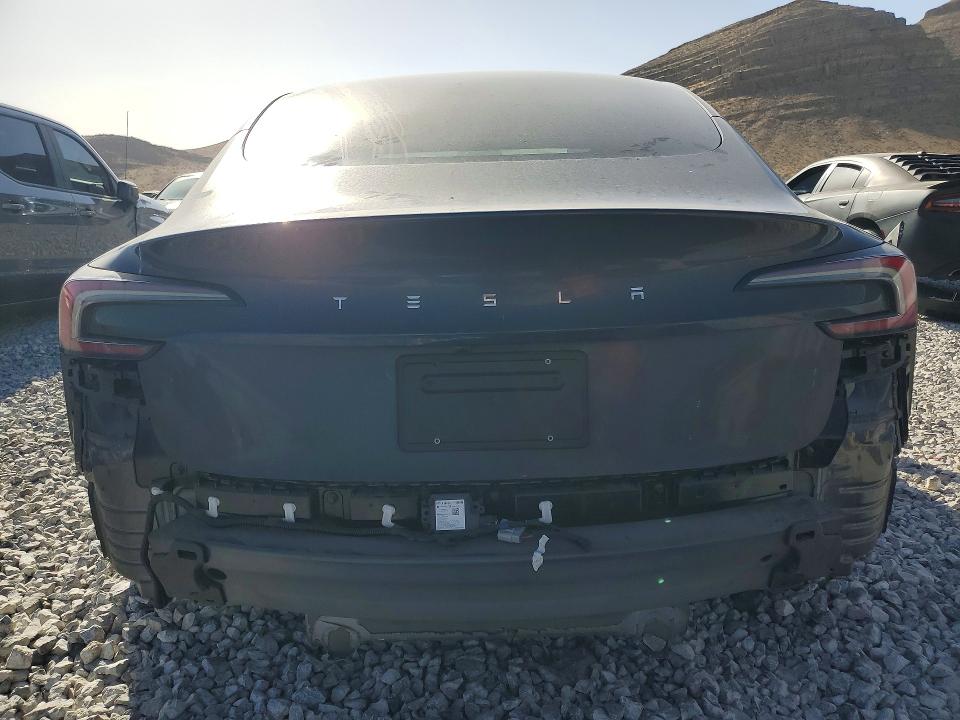 2024 Tesla Model 3 VIN 5YJ3E1EA6RF827988 COPART salvage auction — SIDE, Nv - Salvage Title, sold $9,600 on 2026-07-20 (photo 6)