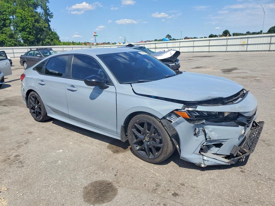 2022 Honda Civic VIN 2HGFE2F55NH538059 COPART salvage auction — FRONT END, Nc - Salvage Certificate Of Title, sold $3,400 on 2026-07-23 (photo 4)