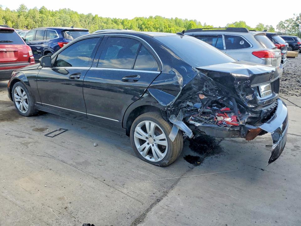 2009 Mercedes-benz C class VIN WDDGF81X49F208096 COPART salvage auction — REAR END, PA - CERT OF SALV-R=RECONSTRUCTED, sold $2 on 2026-07-29 (photo 2)