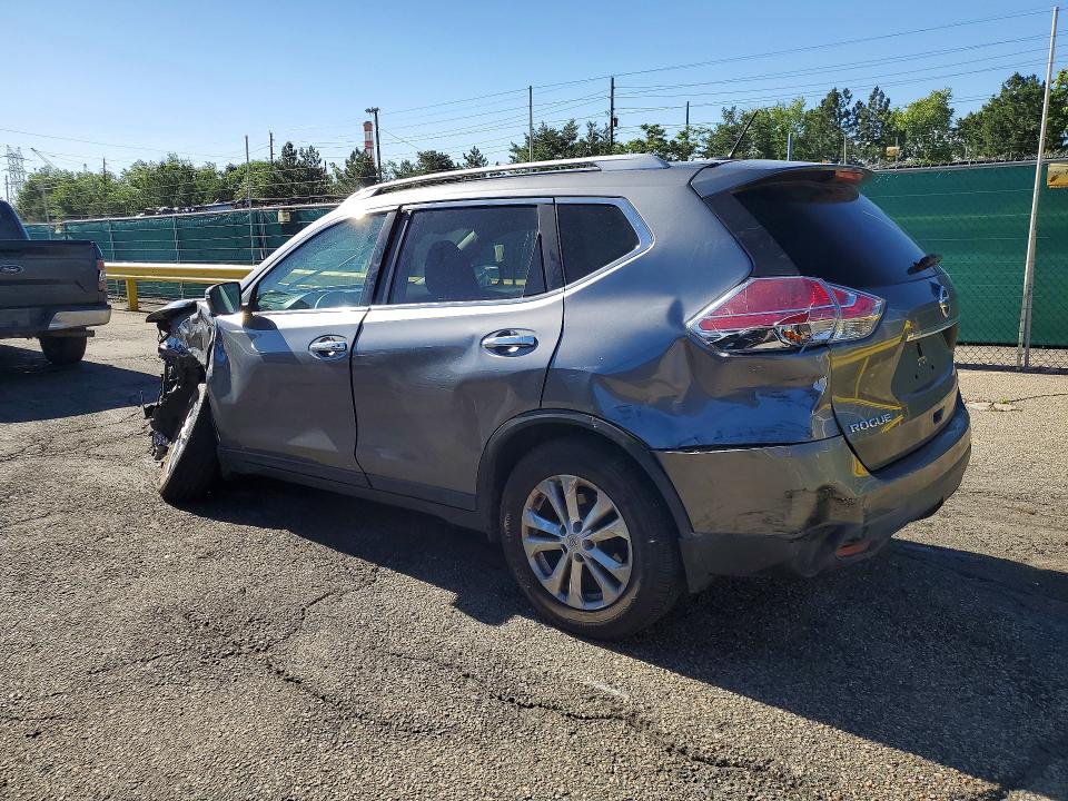 2016 Nissan Rogue VIN 5N1AT2MV7GC923724 COPART salvage auction — FRONT END, Co - Non-Repairable Cert Of Title, sold $2,750 on 2026-07-23 (photo 2)