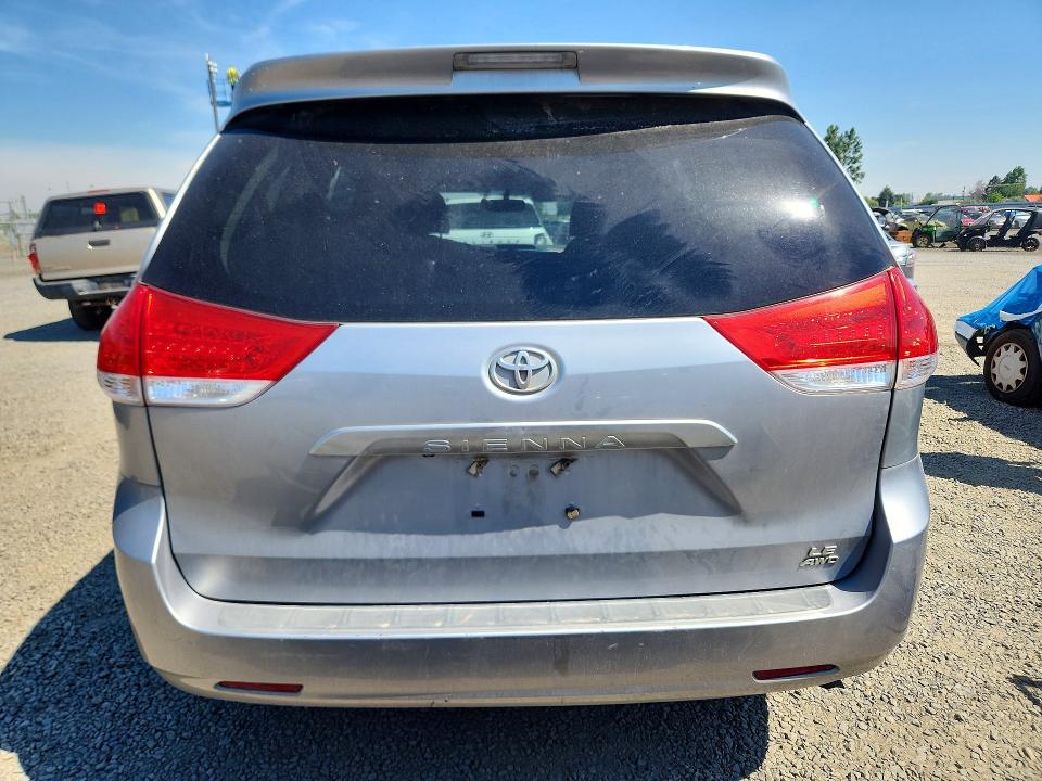 2012 Toyota Sienna VIN 5TDJK3DC0CS037460 COPART salvage auction — FRONT END, Or - Salvage Title Certificate, sold $1,650 on 2026-07-28 (photo 6)