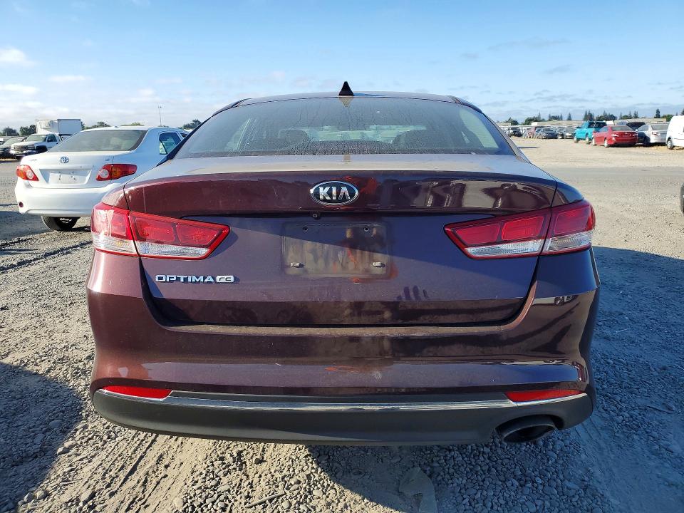 2018 Kia VIN 5XXGT4L37JG180743 COPART salvage auction — FRONT END, Ca - Salvage Certificate, sold $675 on 2026-07-02 (photo 6)