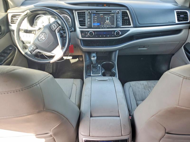 2016 Toyota Highlander VIN 5TDZKRFH5GS141219 COPART salvage auction — REAR END, Ca - Salvage Certificate, sold $3,150 on 2026-07-09 (photo 8)