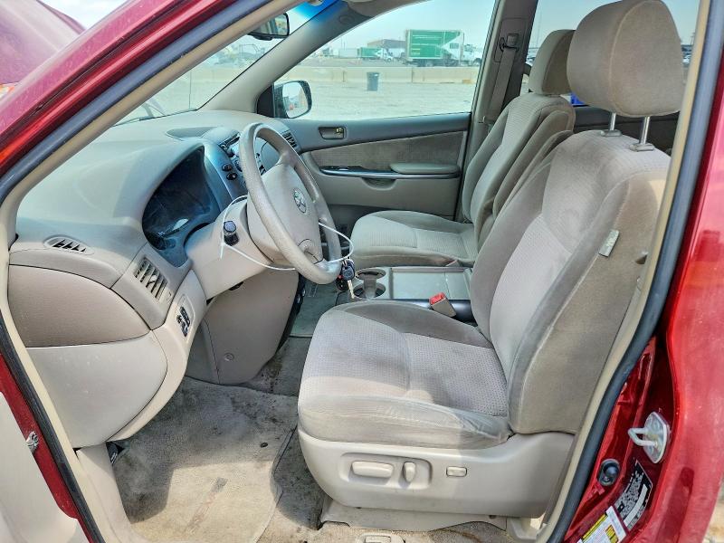 2008 Toyota Sienna VIN 5TDZK23C48S160359 COPART salvage auction — FRONT END, Ia - Dis/Dlr/Exp Only Clean Title, sold $450 on 2026-07-16 (photo 7)