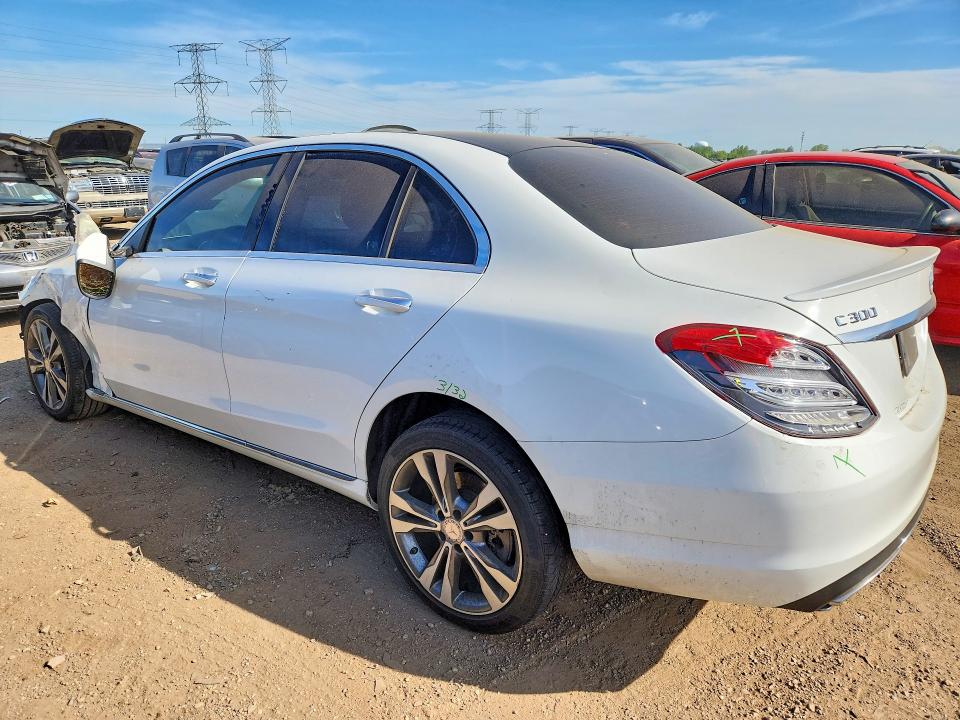 2016 Mercedes-benz C class VIN WDDWF4KB0GR179666 COPART salvage auction — FRONT END, IL - SALVAGE CERTIFICATE, sold $3,050 on 2026-08-11 (photo 2)