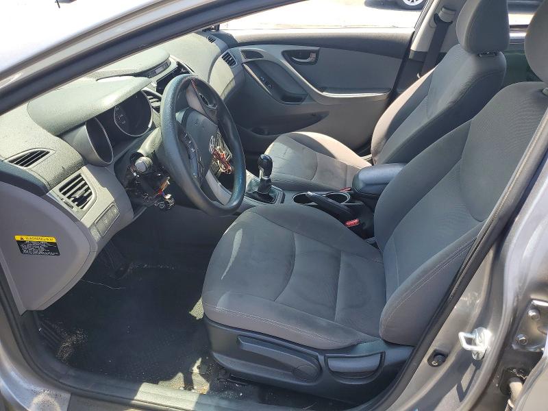 2014 Hyundai Elantra VIN KMHDH4AE0EU147524 COPART salvage auction — VANDALISM, Ca - Salvage Certificate, sold $300 on 2026-07-22 (photo 7)